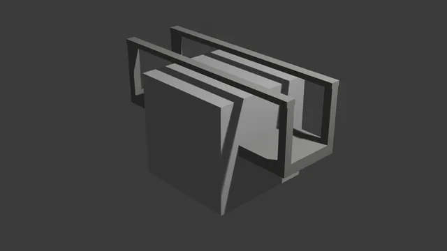 Blender MCP, trial 1, Stone footbridge: final still of the scene it made.